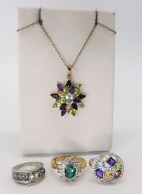 STERLING GOLD TONE FASHION JEWELRY