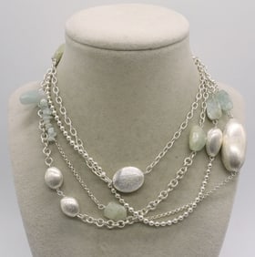 RAW GEMSTONE, 925 FASHION NECKLACE