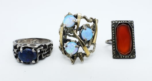 OPAL & CARNELIAN 924 / 14KG RINGS