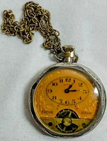 SWISS 8 DAYS POCKET WATCH