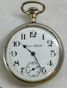 HAMPDEN OPENFACE POCKET WATCH