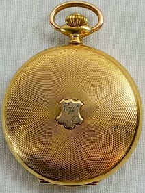 ARNEX 17j GOLD TONE POCKET WATCH