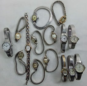 15 SILVER TONE LADIES WATCHES