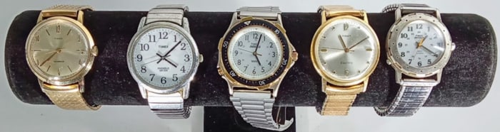 5 MENS MIXED LOT WATCHES