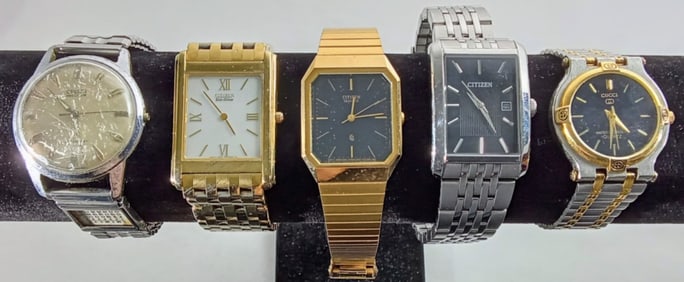 5 MENS MIXED LOT WATCHES