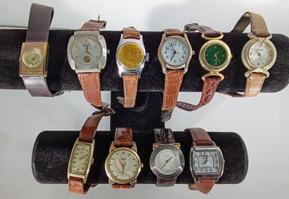 (10) MIXED LOTS LADIES BROWN BANDS