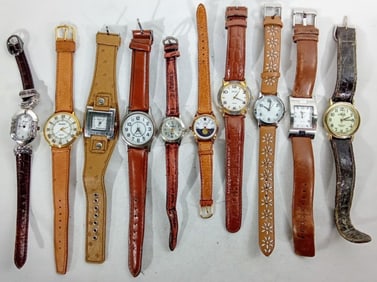 (10) MIXED LOT LADIES BROWN BANDS