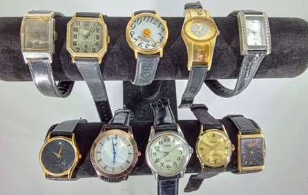 (10) MIXED LOT LADIES BLACK BANDS