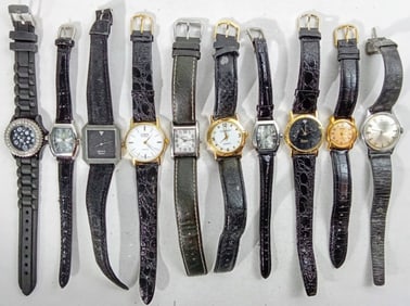 (10) MIXED LOT LADIES BLACK BANDS