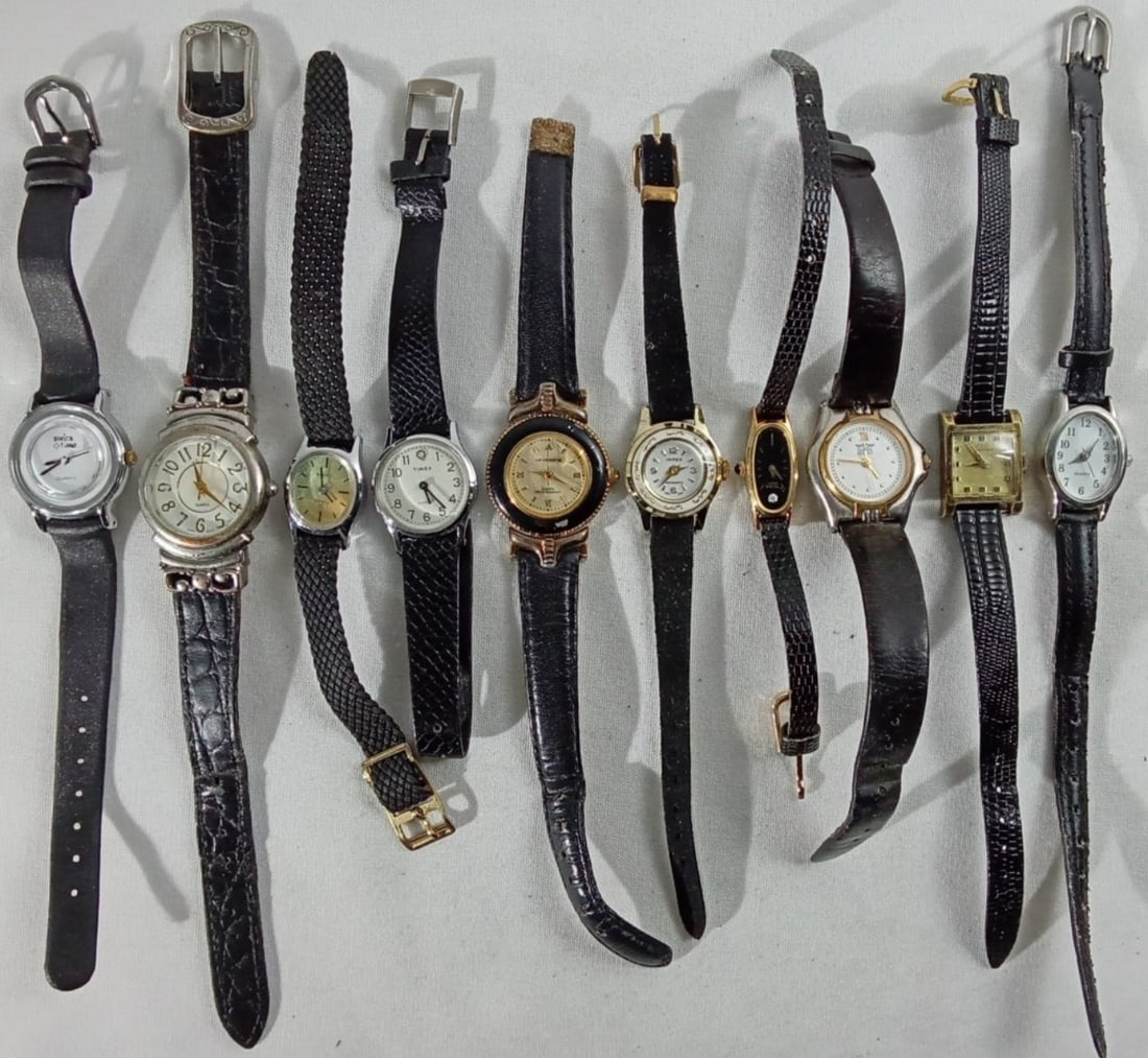 (10) MIXED LOT LADIES SMALL BLACK BANDS (1 of 1)