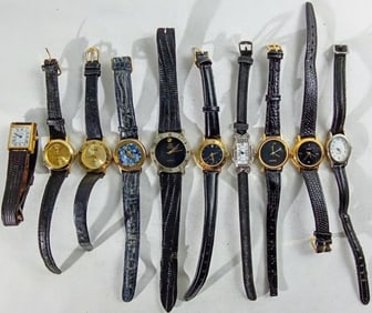 (10) MIXED LOT LADIES SMALL BLACK BANDS