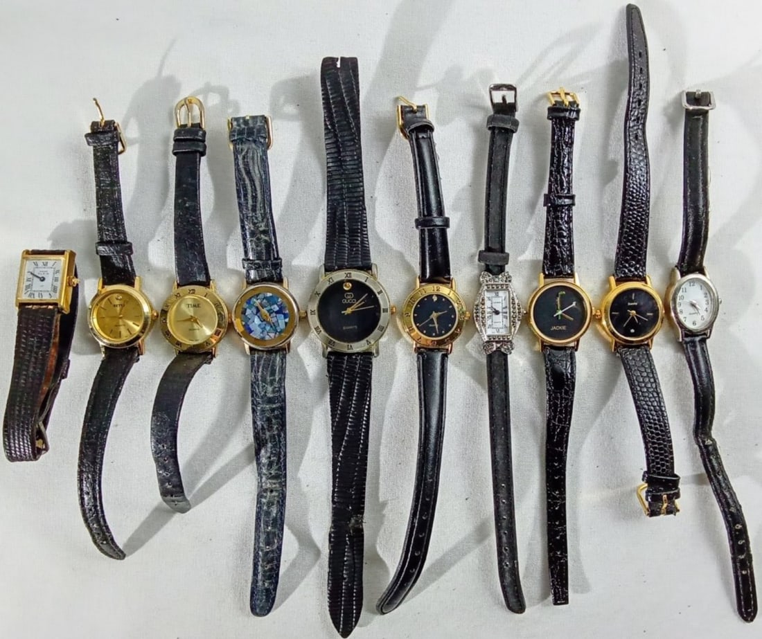 (10) MIXED LOT LADIES SMALL BLACK BANDS (1 of 1)