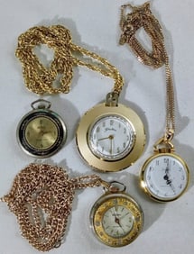 (4) PENDANT VINTAGE WATCHES