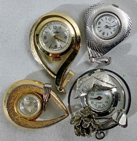 (4) PENDANT VINTAGE WATCHES