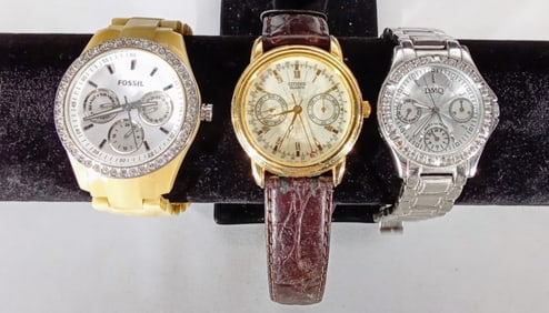 (3) LADIES CHRONOGRAPH WATCH LOT