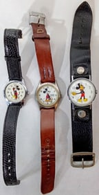 (3) MICKEY MOUSE WATCHES