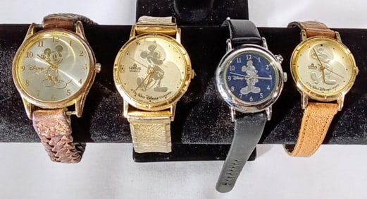 (4) DISNEY MICKEY MOUSE WATCH LOT