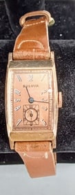 14k GOLD STAMPED BULOVA VINTAGE WATCH