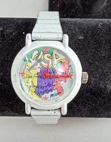 VINTAGE U.S.A. DOME WATCH w/PLANE