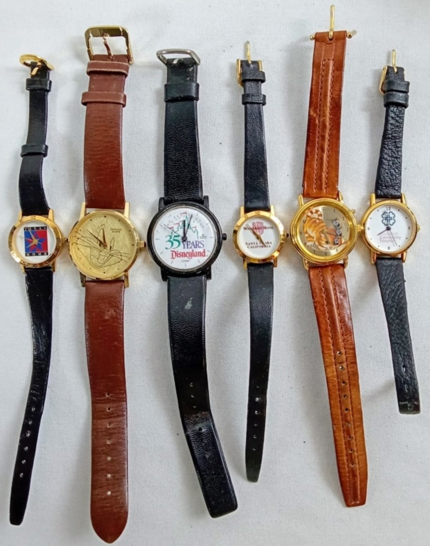 (6) NOVELTY WATCH LOT - DISNEY & MORE (1 of 1)