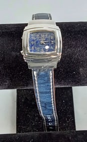 STERLING SILVER ECCLISSI TWO SIDED WATCH