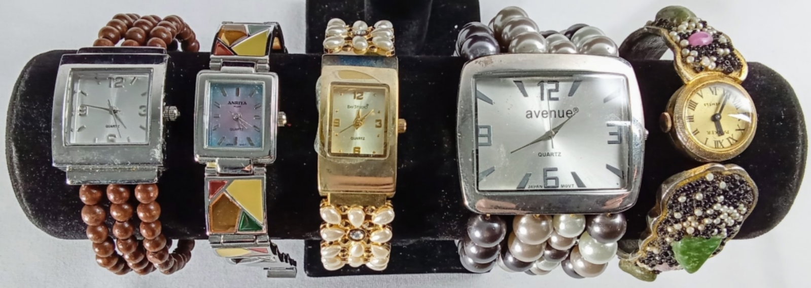 (5) CUFF FASHION FANCY BANDS: WATCHES ARE NOT VERIFIED, AUTHENTICATED, OR TESTED IN RUNNING CONDITION UNLESS SPECIFIED, INCLUDING AVENE, BAY STUDIO, & MORE