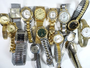 (15) MIXED LOT LADIES DAY/DATE WATCHES