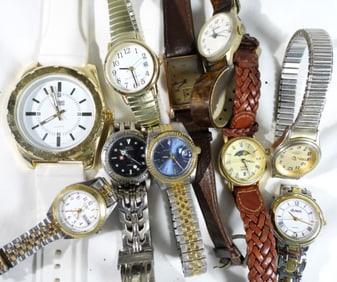 (10) MIXED LOT LADIES DAY/ DATE WATCHES
