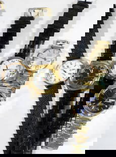 (5) MIXED LOT MENS WATCHES DAY/DATE: WATCHES ARE NOT VERIFIED, AUTHENTICATED OR TESTED IN RUNNING CONDITION UNLESS SPECIFIED, INCLUDING VERIUS LOT MENS WATCHES