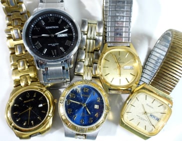 (5) MIXED LOT MENS WATCHES DAY/DATE