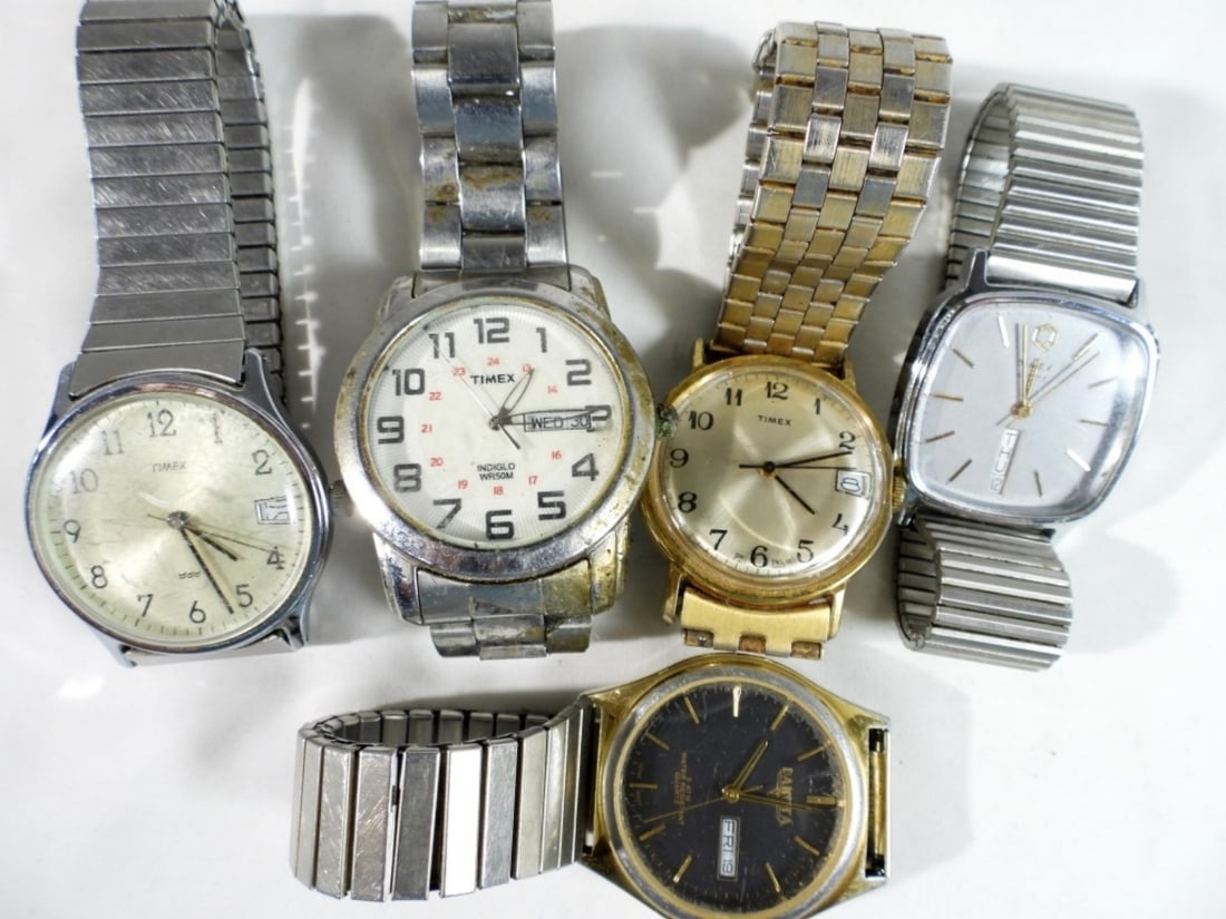 (5) MIXED LOT MENS WATCHES DAY/DATE (1 of 3)