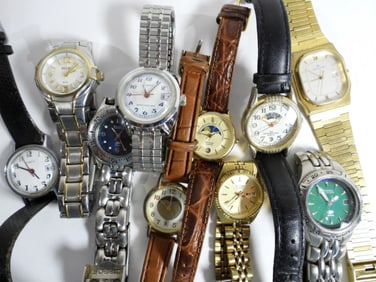 (10) MIXED LOT LADIES DAY/ DATE WATCHES