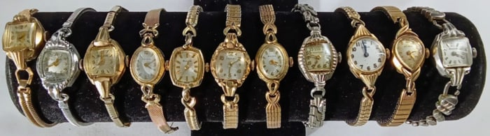 (11) BULOVA LADIES WRIST WATCHES