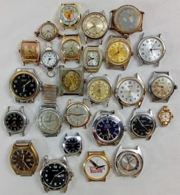 (25) MIXED WATCH MOVEMENTS