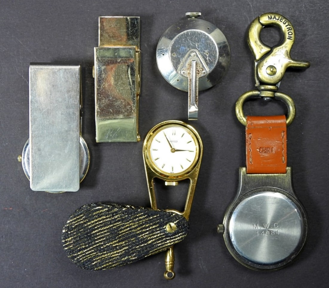 UNIQUE WATCH/TIMER LOT - (2) MONEY CLIPS (1 of 2)