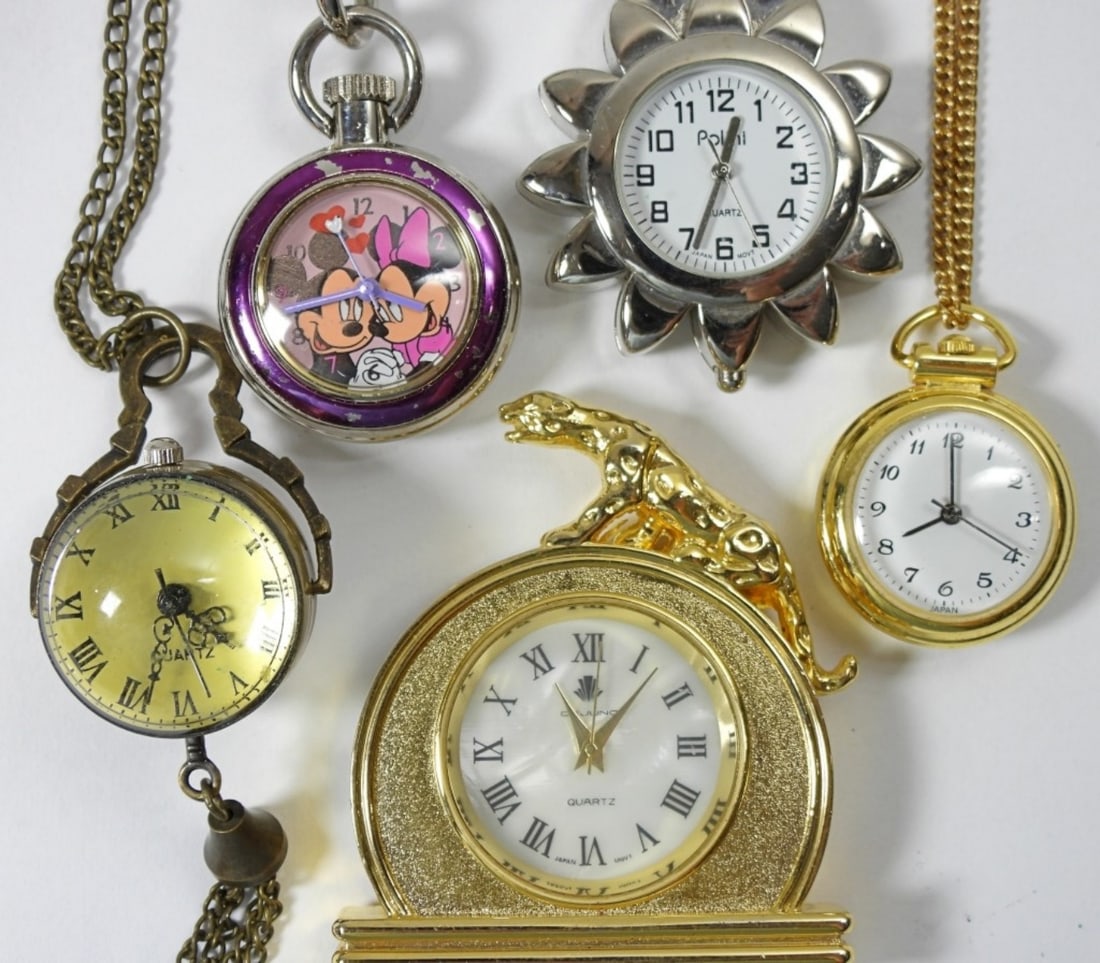 (5) QUARTZ MIXED WATCH LOT - DESK CLOCK (1 of 2)