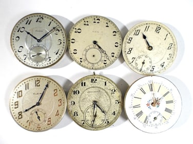 (6) POCKET WATCH MOVEMENTS