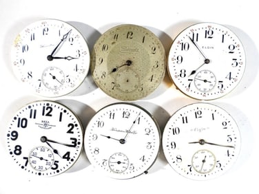 (6) POCKET WATCH MOVEMENTS