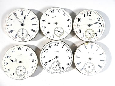 (6) POCKET WATCH MOVEMENTS