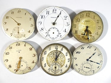 (6) POCKET WATCH MOVEMENTS