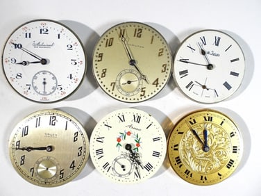 (6) POCKET WATCH MOVEMENTS