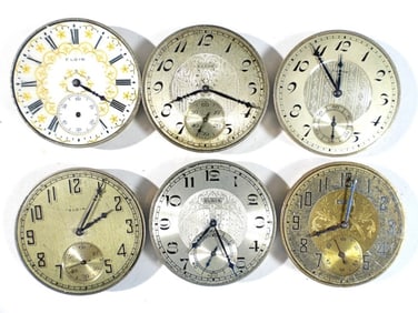 (6) POCKET WATCH MOVEMENTS