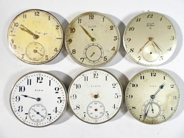 (6) POCKET WATCH MOVEMENTS