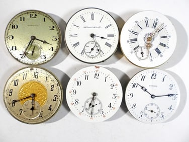 (6) POCKET WATCH MOVEMENTS