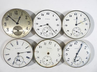 (6) POCKET WATCH MOVEMENTS