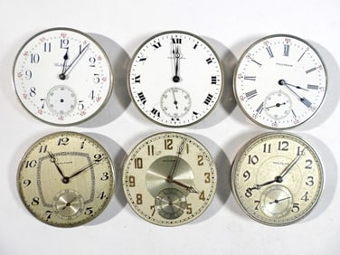 (6) POCKET WATCH MOVEMENTS