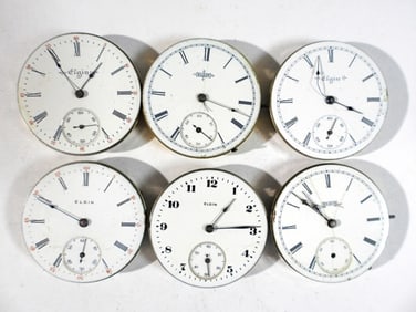 (6) POCKET WATCH MOVEMENTS