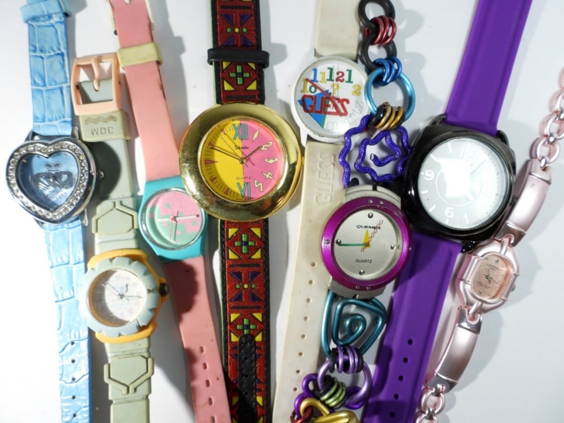 (8) COLORFUL FUN WATCH LOT (1 of 4)