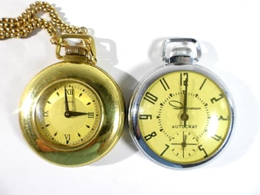 (2) INGRAHAM POCKET WATCHES