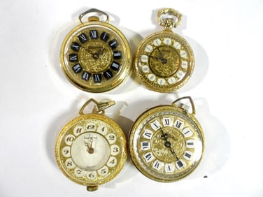(4) PENDANT WATCHES - VINTAGE